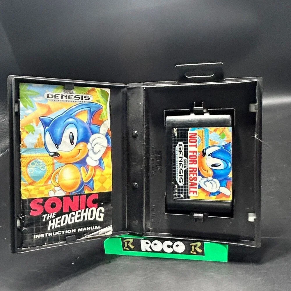 Sonic the Hedgehog Not For Resale (Sega Genesis, 1991) Complete W/ Manual